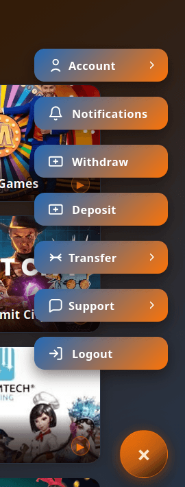 UBET floating action menu